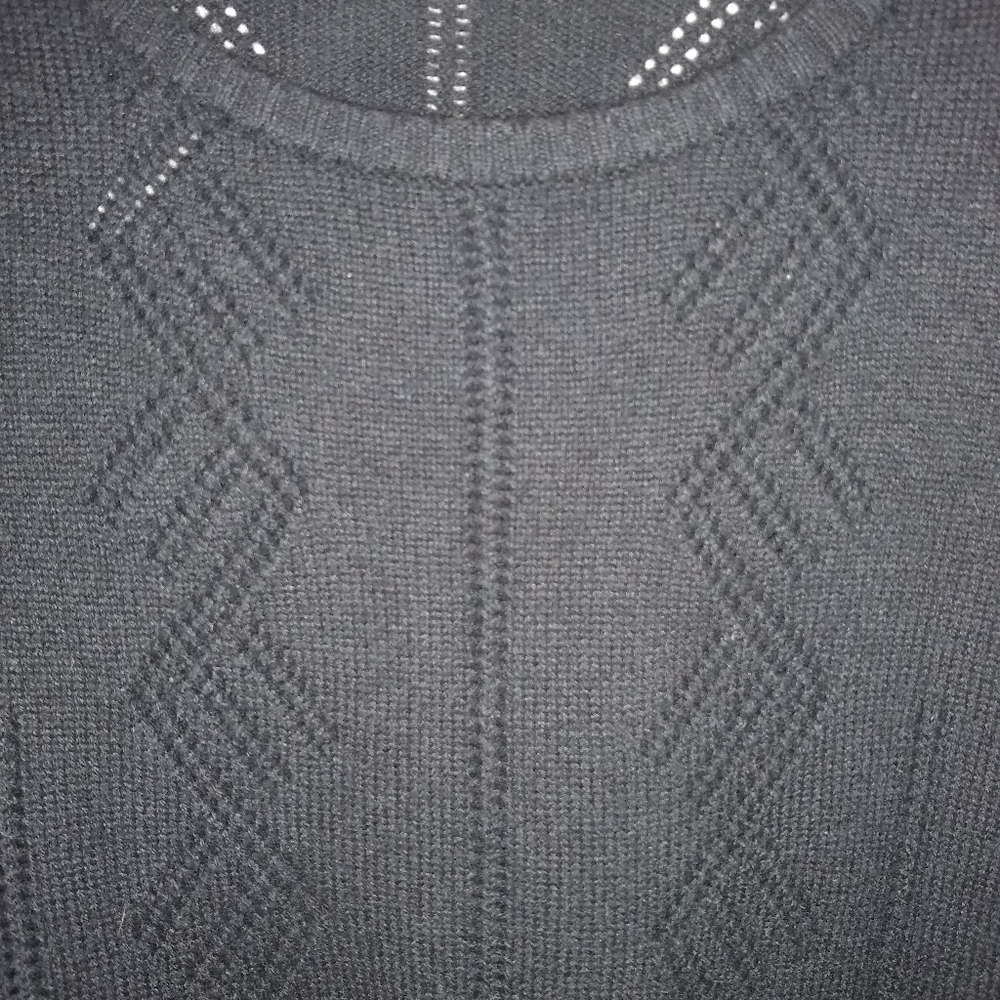 Garnet Hill 100% black cashmere sweater XL